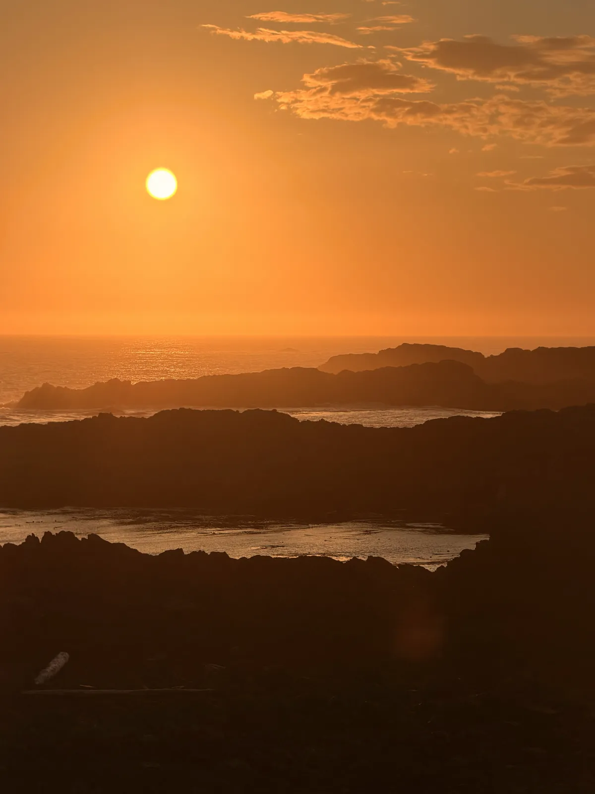 Viaggio fotografico Canada, tramonto sul Wild Pacific Trail, Ucluelet