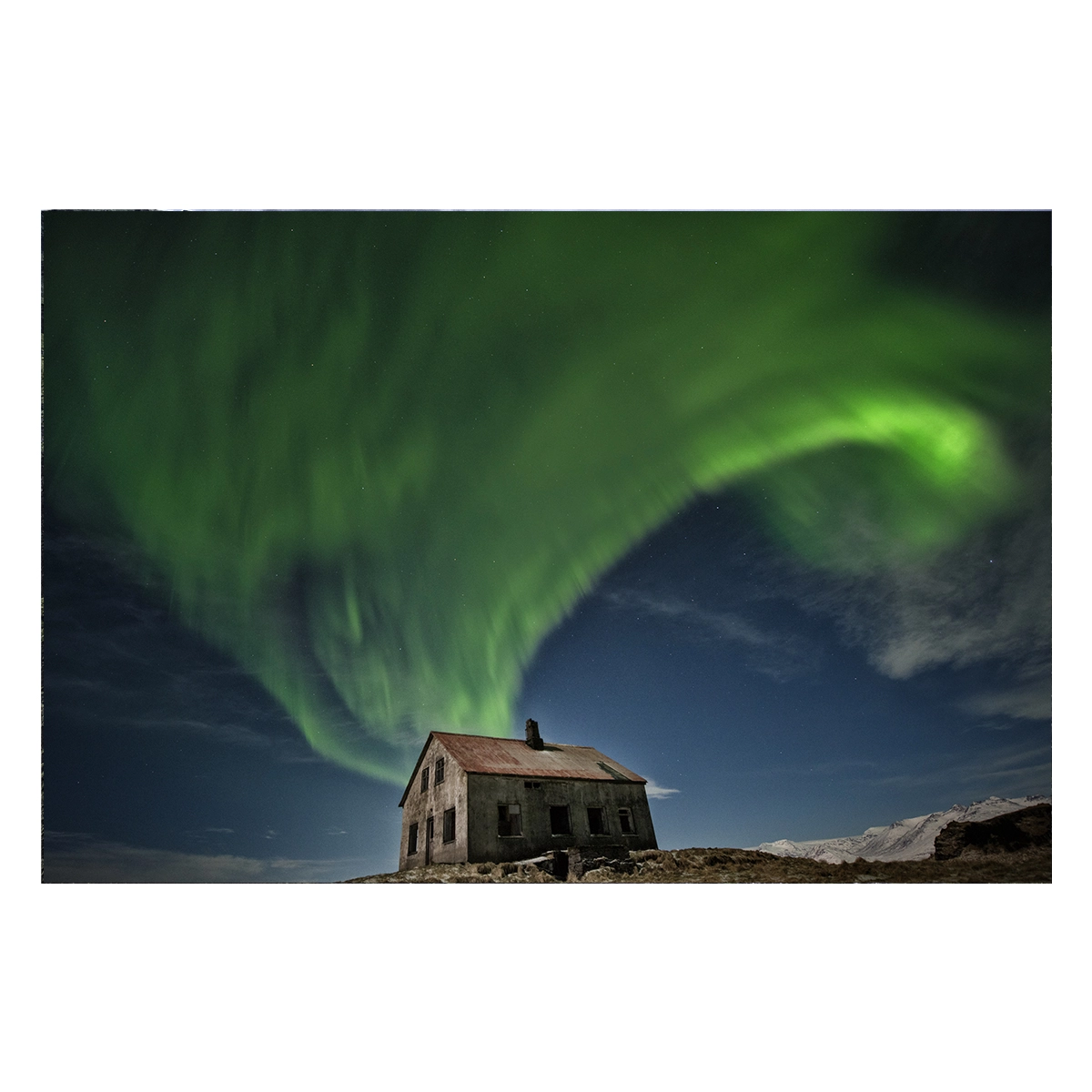 Aurora e casa abbandonata