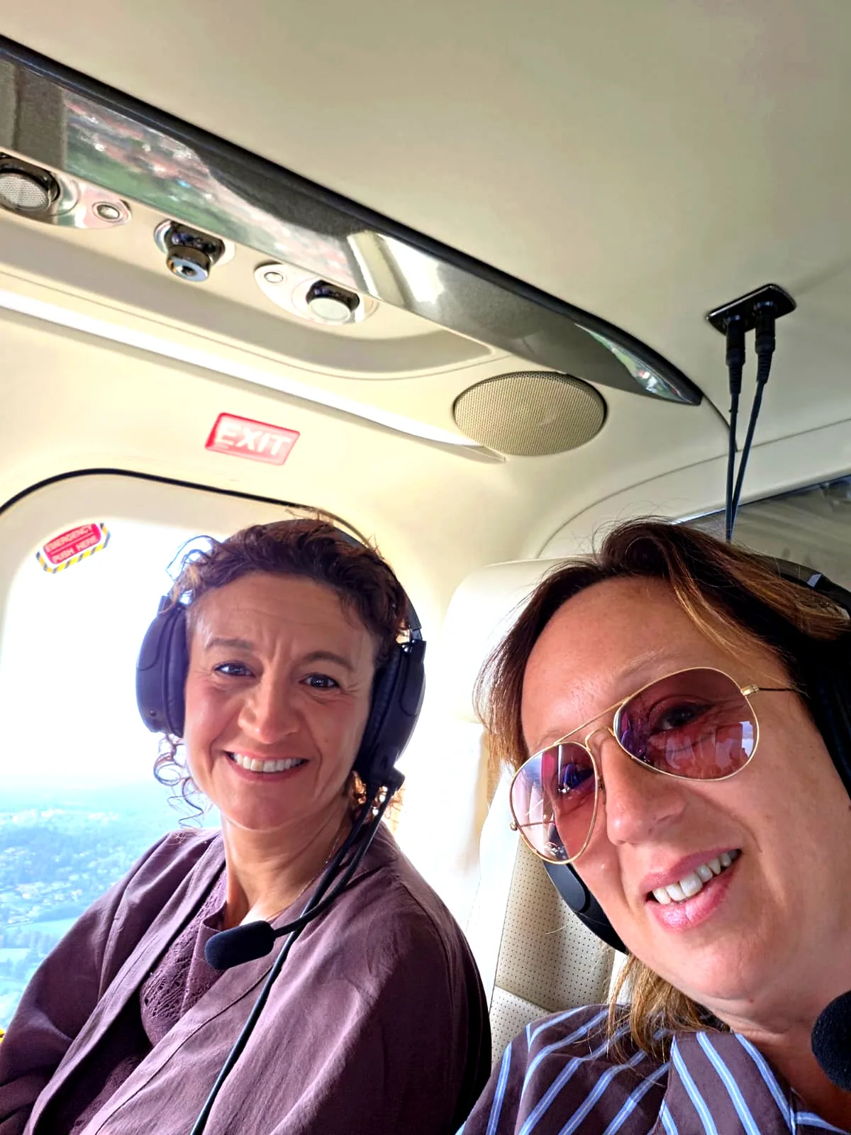 Elisabetta Rosso fotografa, Lago Maggiore con Allure of Tuscany: in volo, dalla cabina dell'elicottero