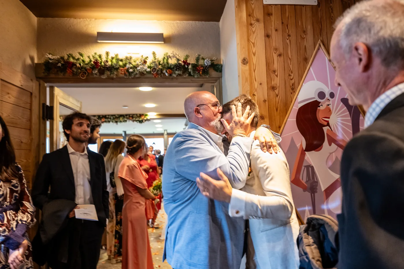 Balli dello sposo con gli invitati, matrimonio Chesal Bardonecchia
