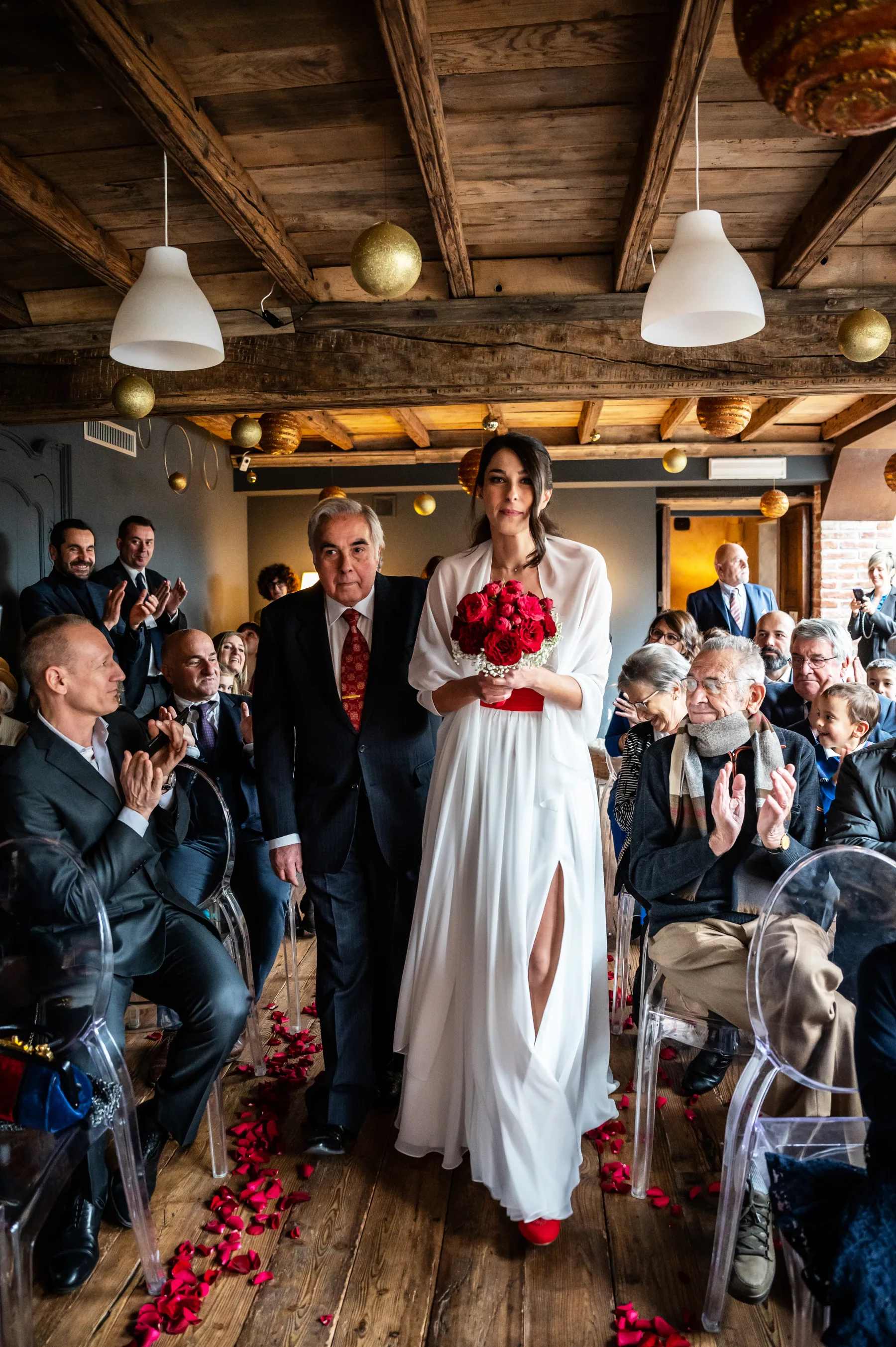 Ingresso della sposa alla cerimonia, Maison Verte, Cantalupa