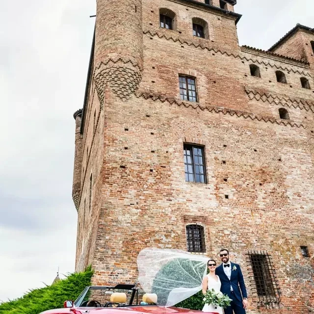 Cerimonia all'interno del castello storico