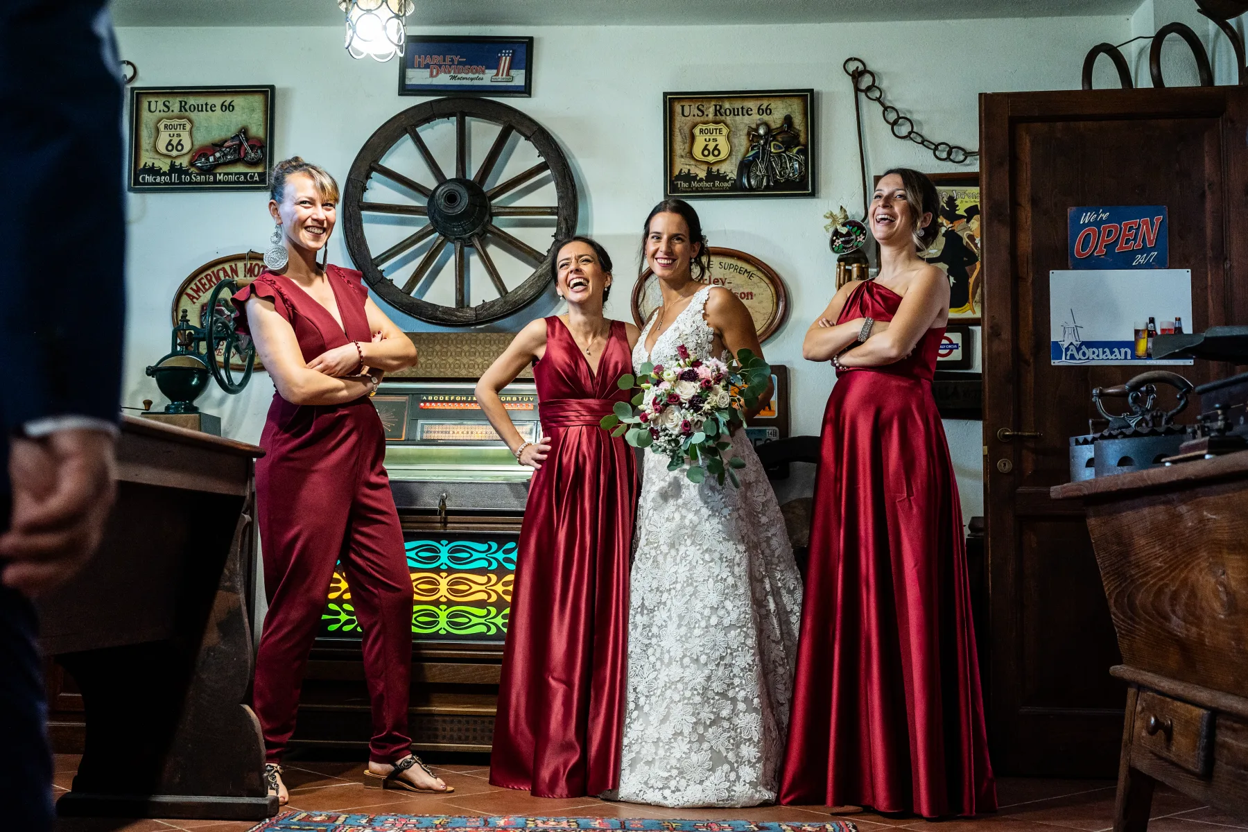 La sposa con le damigelle, Tenuta La Michelina, Pinerolo