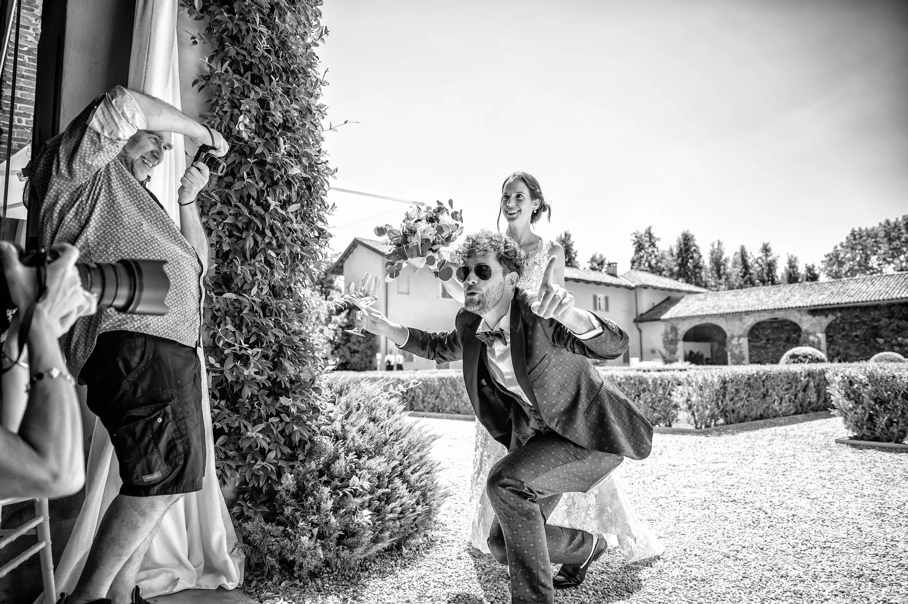 Ballo e festa, matrimonio alla Tenuta La Michelina, Pinerolo, fotografia in bianco e nero