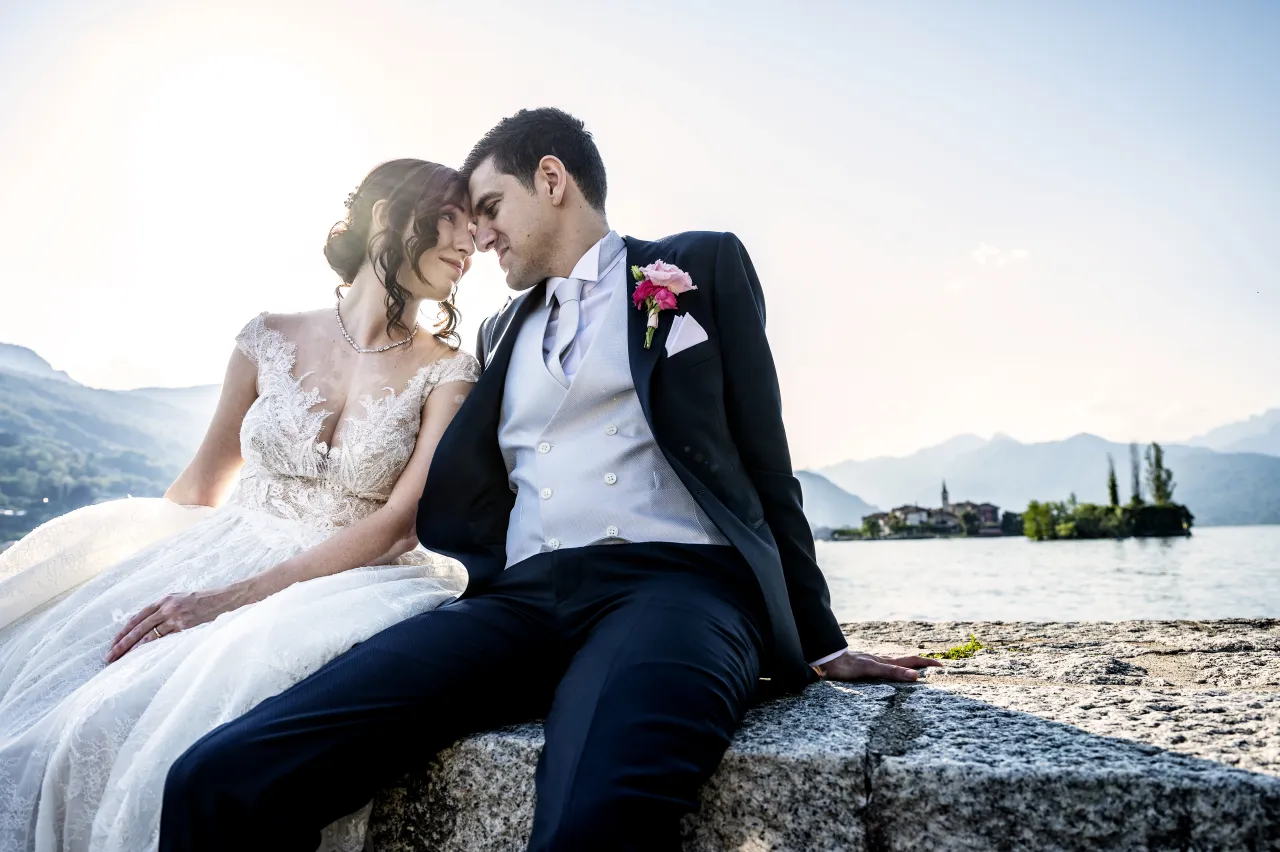 Matrimonio Lago Maggiore — sposi a Villa Frua Stresa