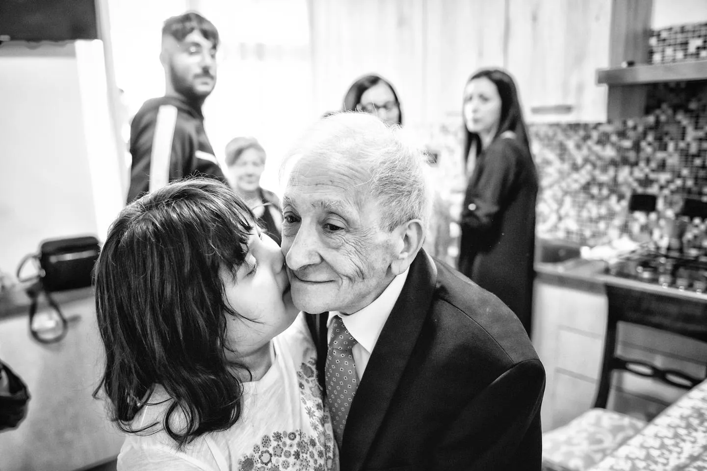 I nonni emozionati al matrimonio a La Vià di Cavour