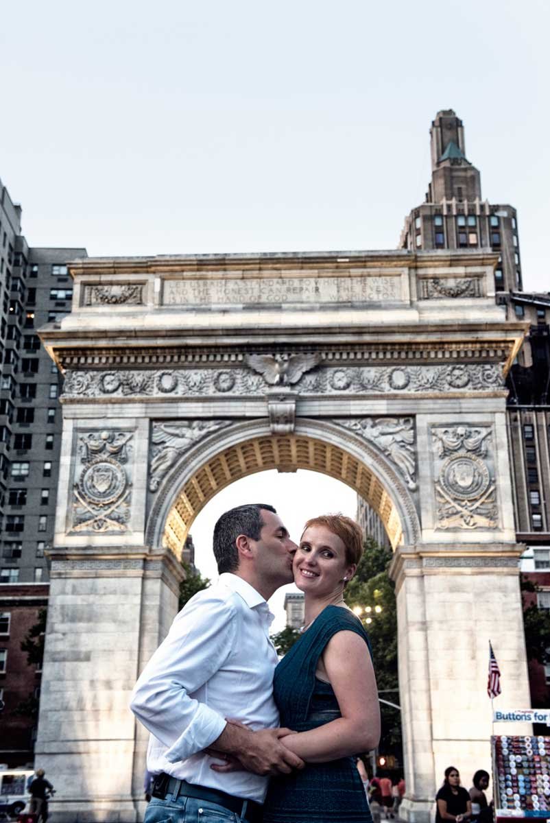 Arco a Central Park — cerimonia destination wedding