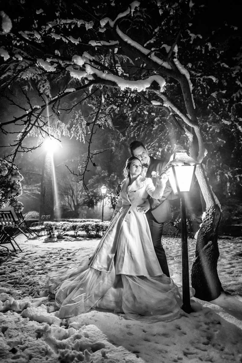 Sposi nella neve — Castello Nove Merli