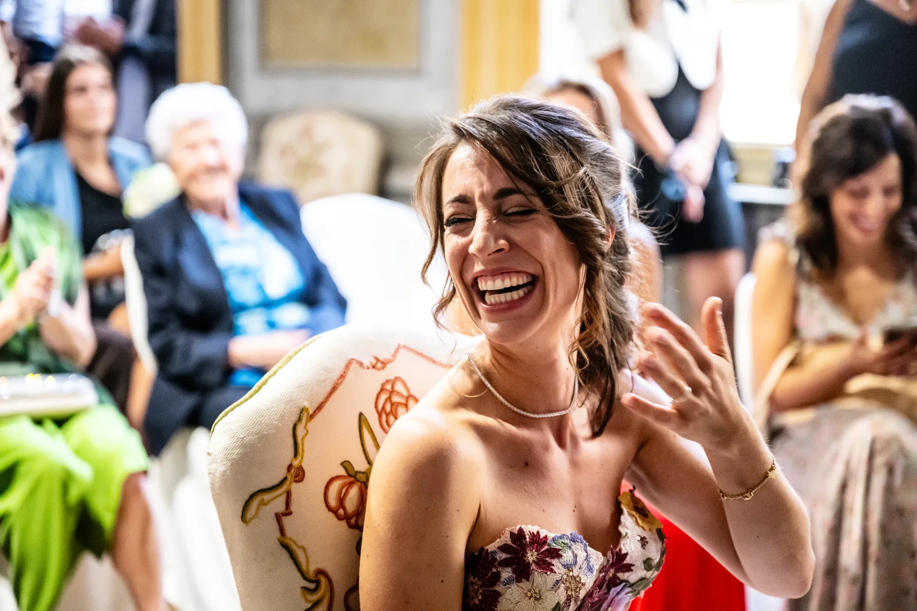 Ospiti durante l aperitivo, Palazzo La Marmora, Biella