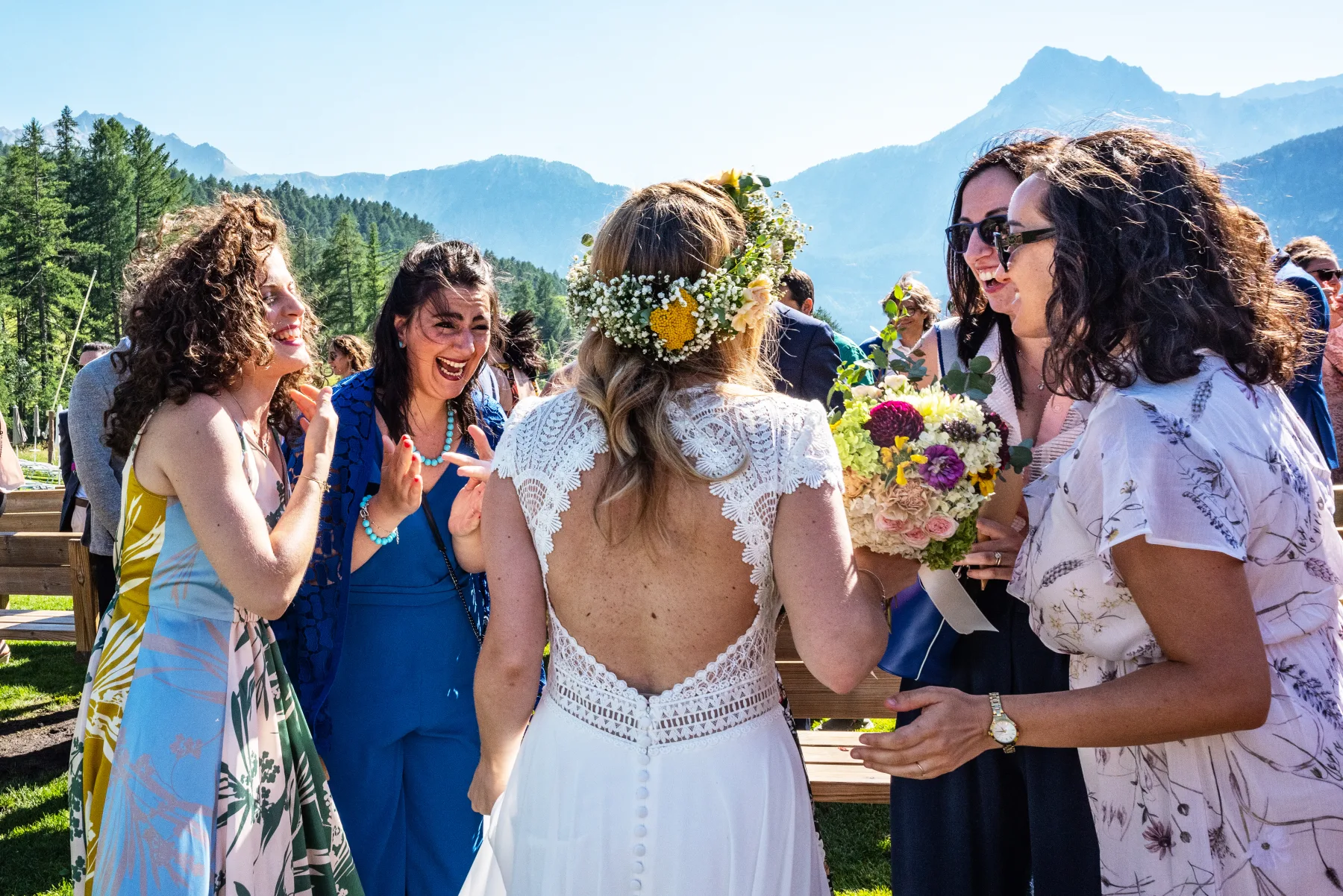 Ballo della sposa con gli ospiti, Pian del Sole, Bardonecchia
