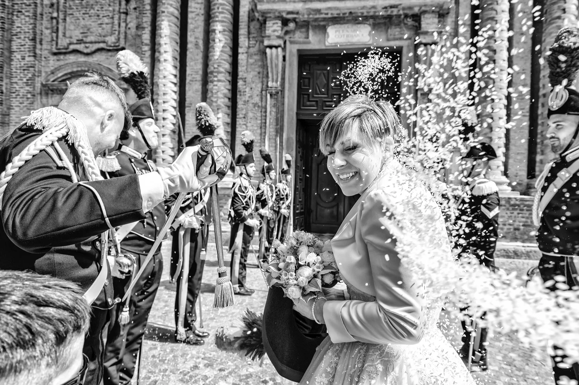 Matrimonio alla Tenuta La Michelina, Pinerolo, fotografia di reportage in bianco e nero