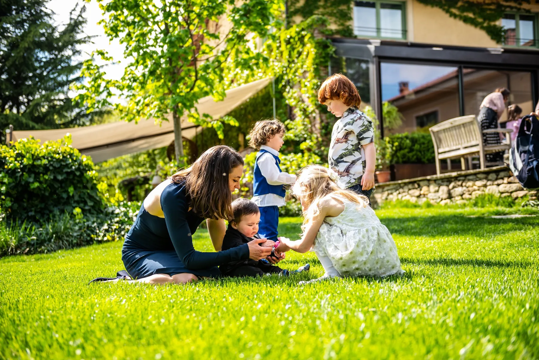 I bambini alla festa di matrimonio alla Maison Verte