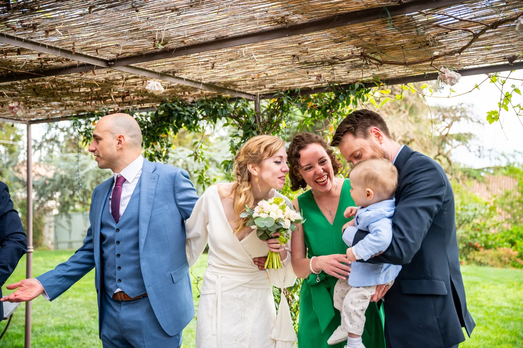 Ospiti internazionali alla festa di matrimonio alla Maison Verte