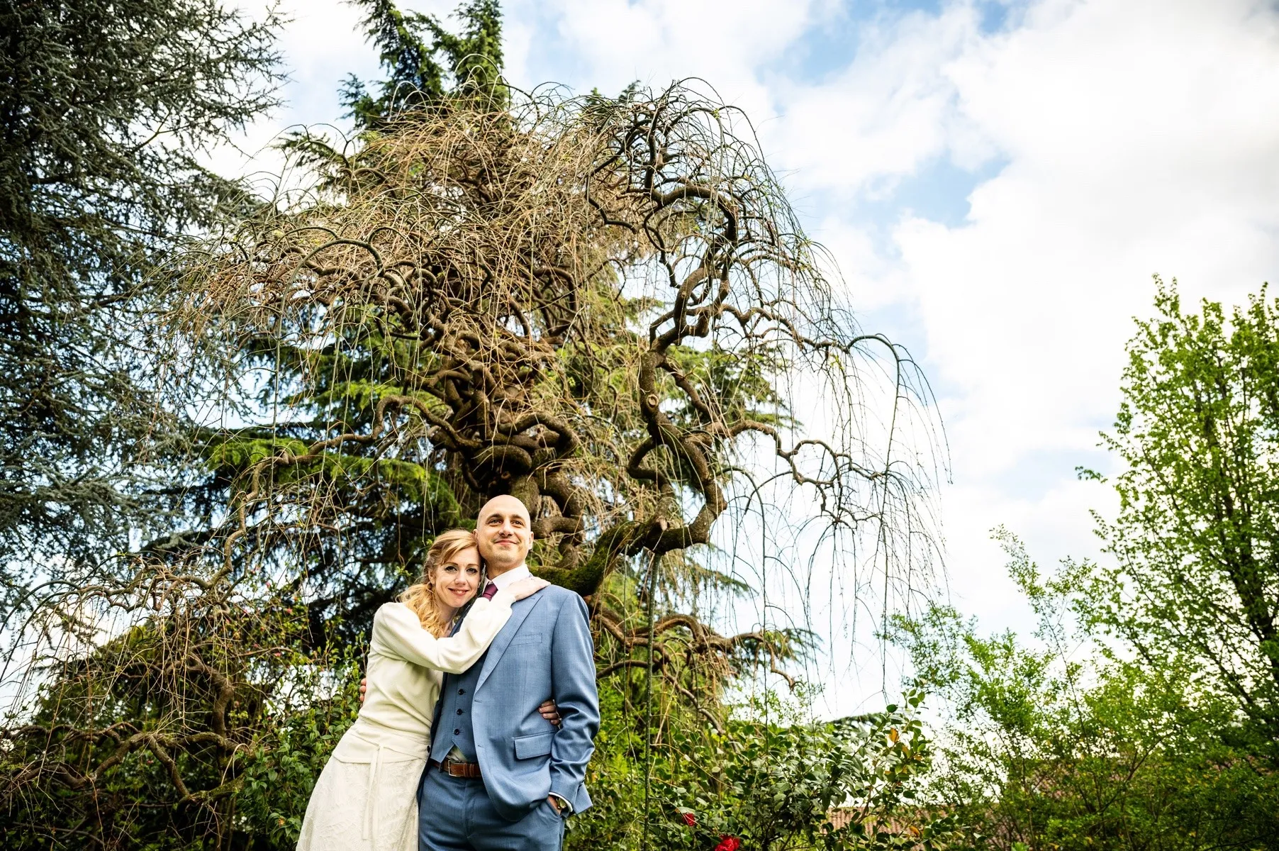 Ritratto della sposa con il velo alla Maison Verte