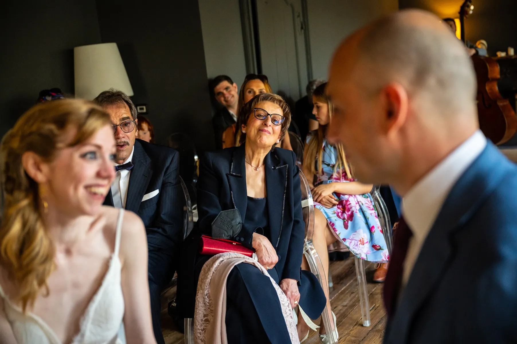 Un momento tra la sposa e la mamma