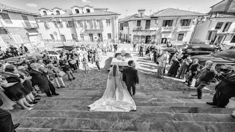 Cerimonia in chiesa per il matrimonio di Valentina e Giuseppe