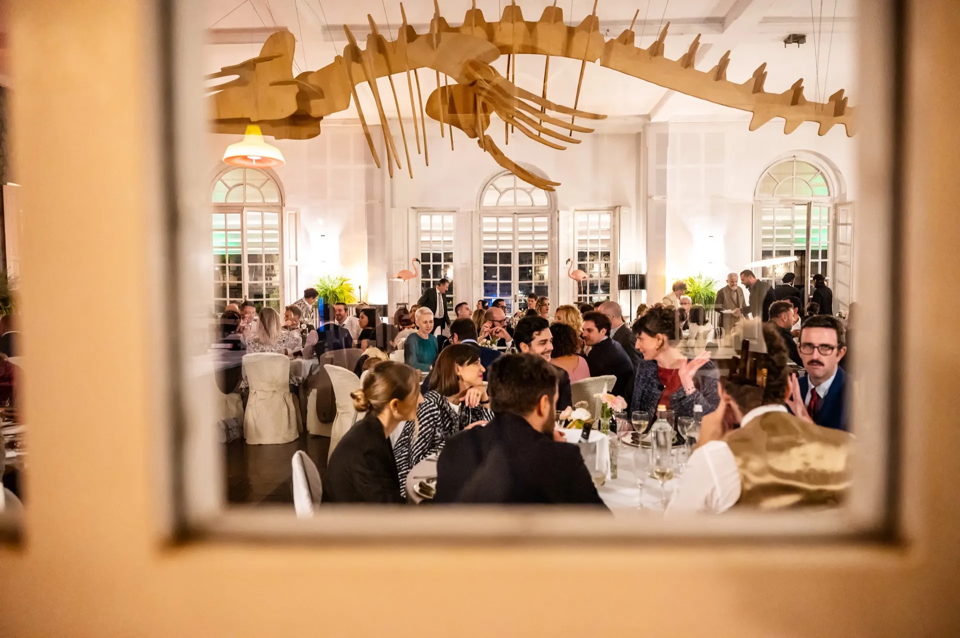 Sala del Ristorante Esperia durante il ricevimento — matrimonio Torino