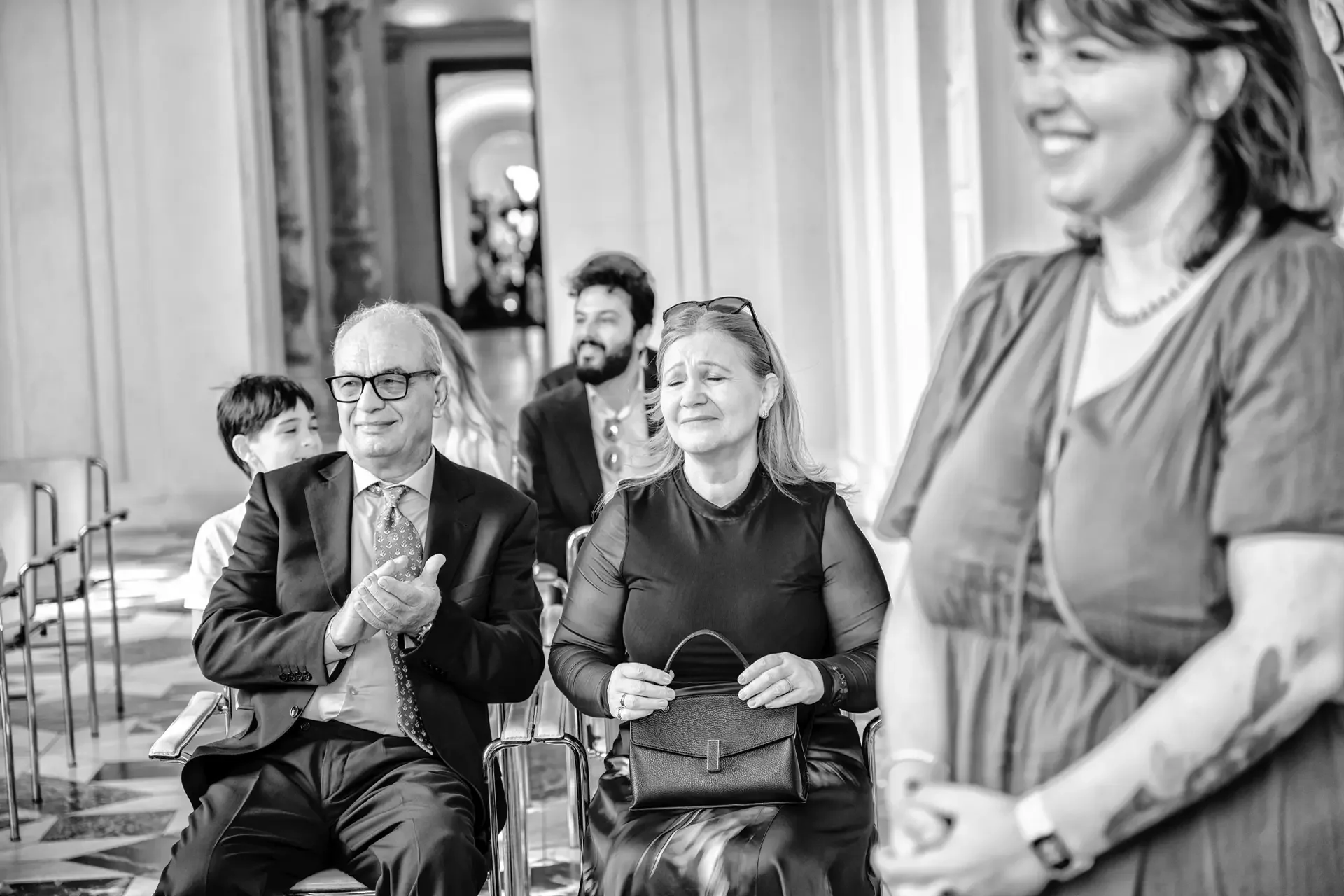 Empire State Building bianco e nero — matrimonio New York