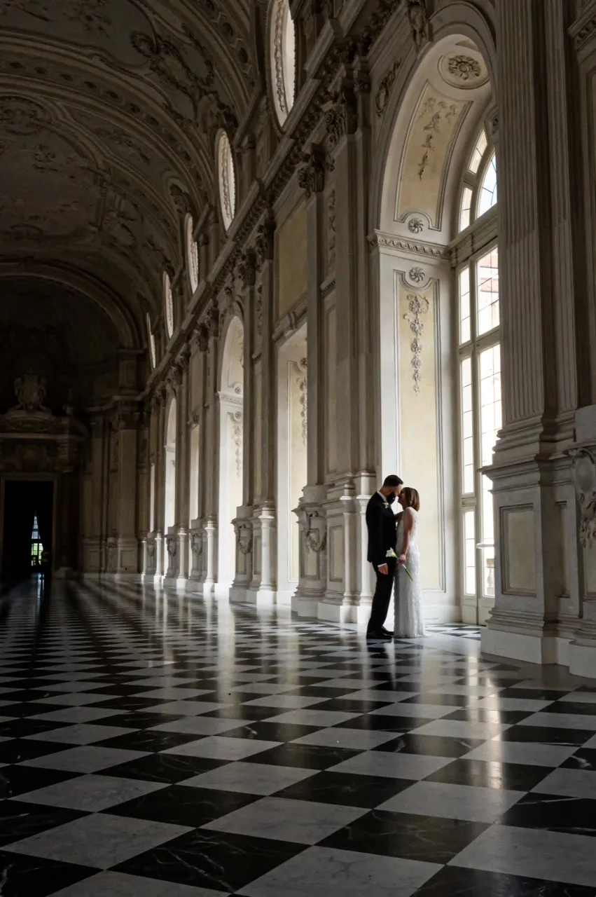 Matrimonio Reggia di Venaria — passeggiata