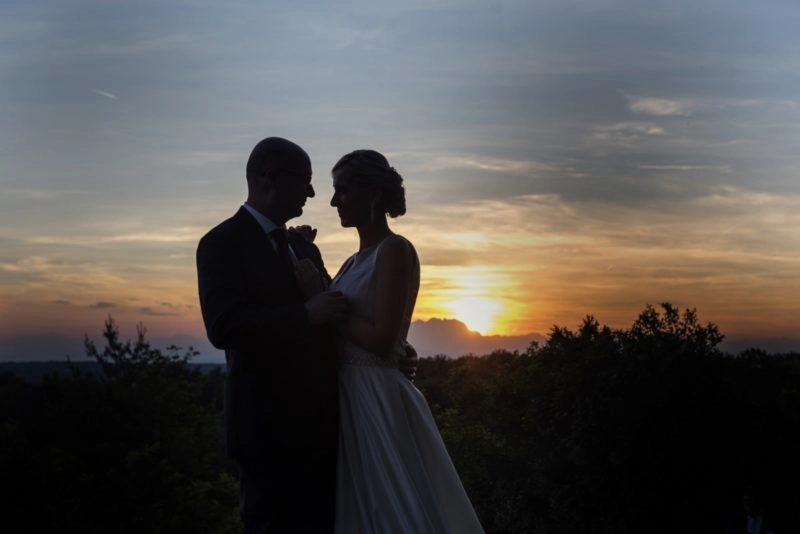 Sposi al tramonto a Villa Caproni, Vizzola Ticino, Varese